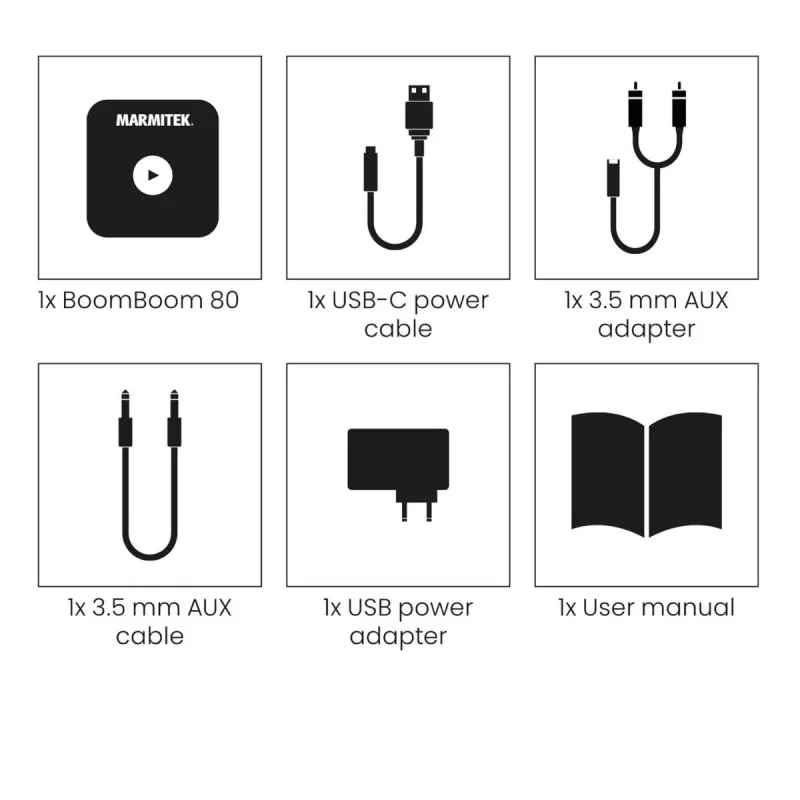 Wireless Audio Transmitter Marmitek BoomBoom 80 100 m Black