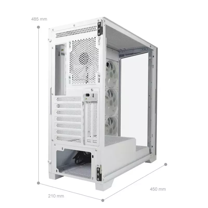 PC Case LC-Power LC-7041B-ON Midi Tower White