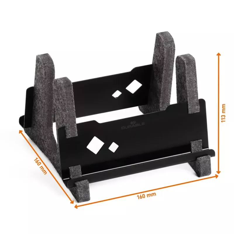 Laptop stand Durable Effect 43.2 cm Anthracite Metal Plastic
