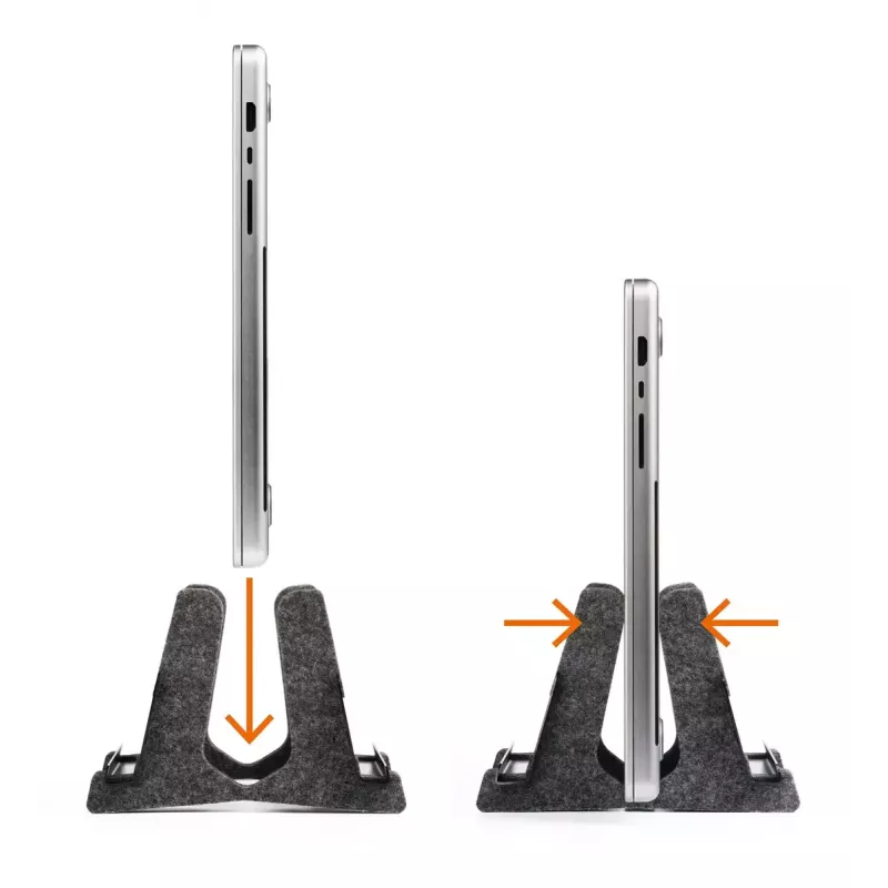 Laptop stand Durable Effect 43.2 cm Anthracite Metal Plastic