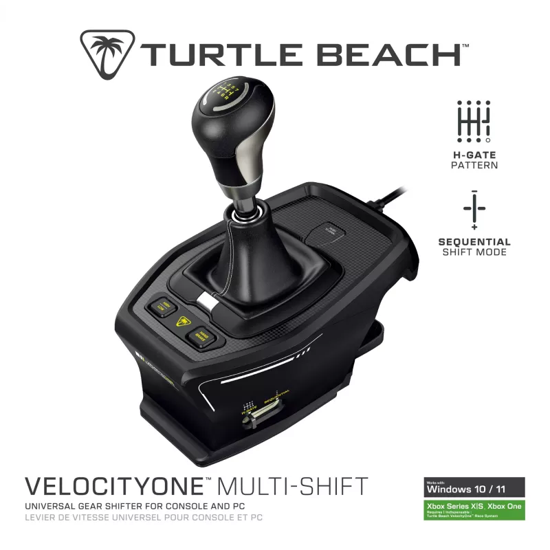 Turtle Beach VelocityOne Multi-Shift Shifter TBS-0001-05 — compatible with flight and racing controls