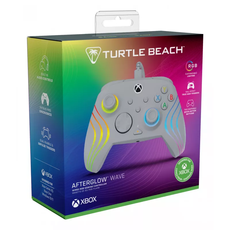 Gamepad Turtle Beach Afterglow Wave Grey USB PC Xbox Series