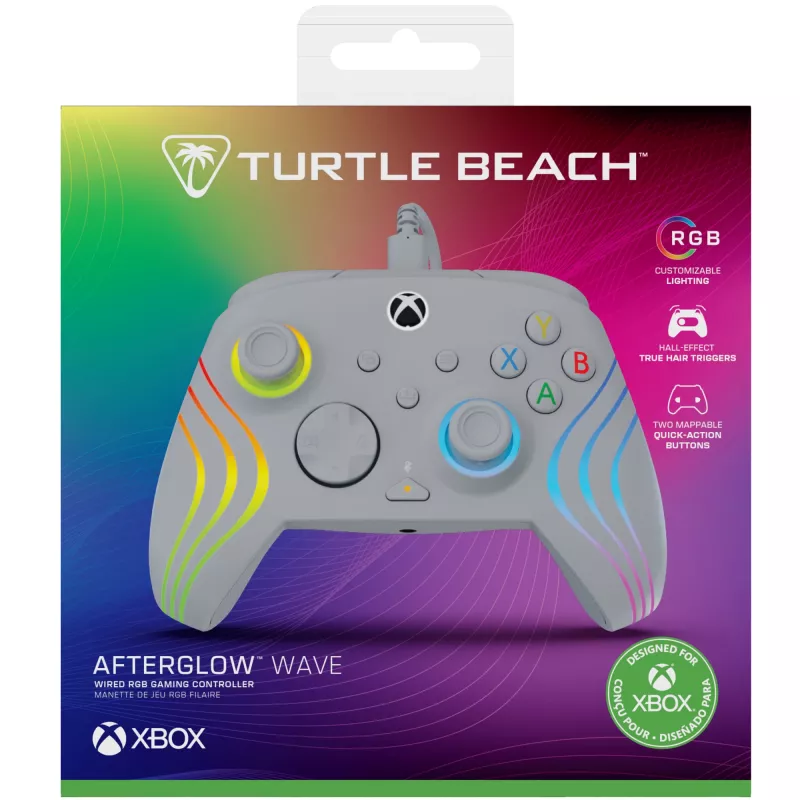Gamepad Turtle Beach Afterglow Wave Grey USB PC Xbox Series