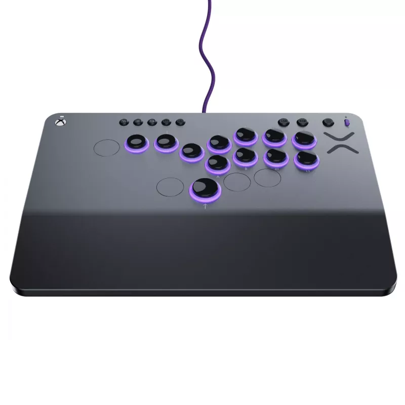 PDP Victrix Pro KO Leverless Fight Stick Grey USB Fightstick PC, Xbox Series S, Xbox Series X