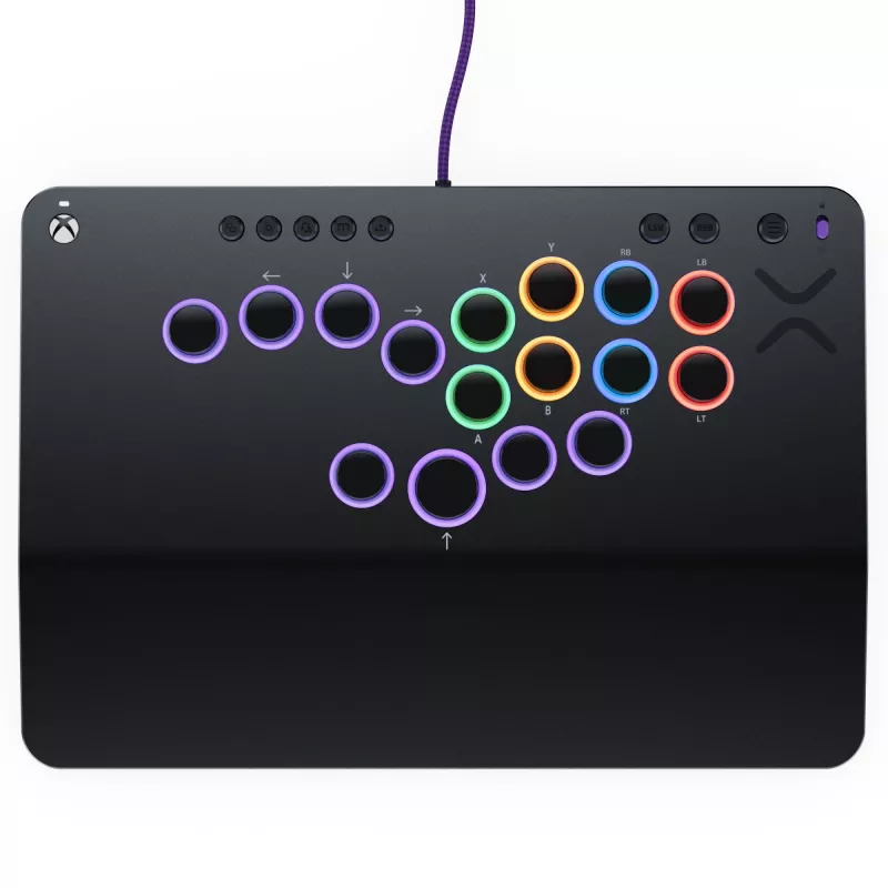 PDP Victrix Pro KO Leverless Fight Stick Grey USB Fightstick PC, Xbox Series S, Xbox Series X