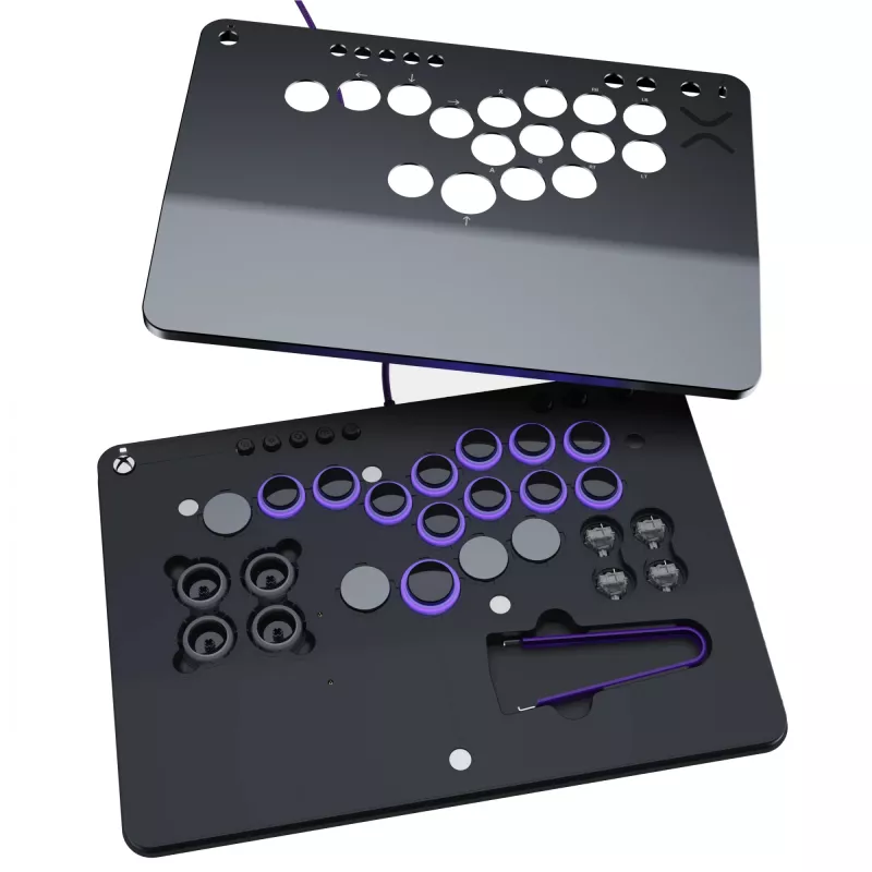 PDP Victrix Pro KO Leverless Fight Stick Grey USB Fightstick PC, Xbox Series S, Xbox Series X