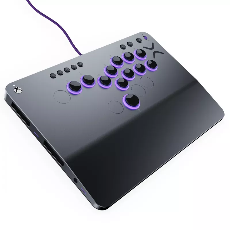 PDP Victrix Pro KO Leverless Fight Stick Grey USB Fightstick PC, Xbox Series S, Xbox Series X