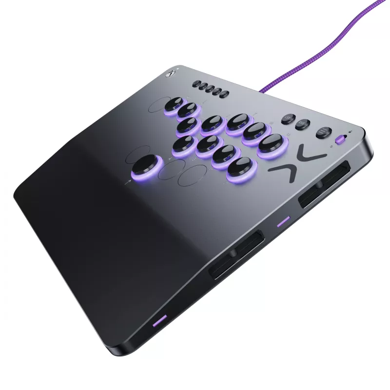 PDP Victrix Pro KO Leverless Fight Stick Grey USB Fightstick PC, Xbox Series S, Xbox Series X