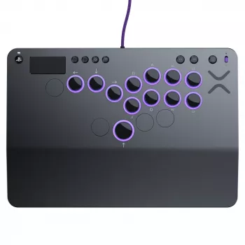 PDP Victrix Pro KO Leverless Fight Stick Grey USB Fightstick PC, PlayStation 4, PlayStation 5