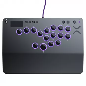 PDP Victrix Pro KO Leverless Fight Stick Grey USB Fightstick PC, PlayStation 4, PlayStation 5