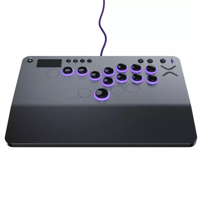 PDP Victrix Pro KO Leverless Fight Stick Grey USB Fightstick PC, PlayStation 4, PlayStation 5