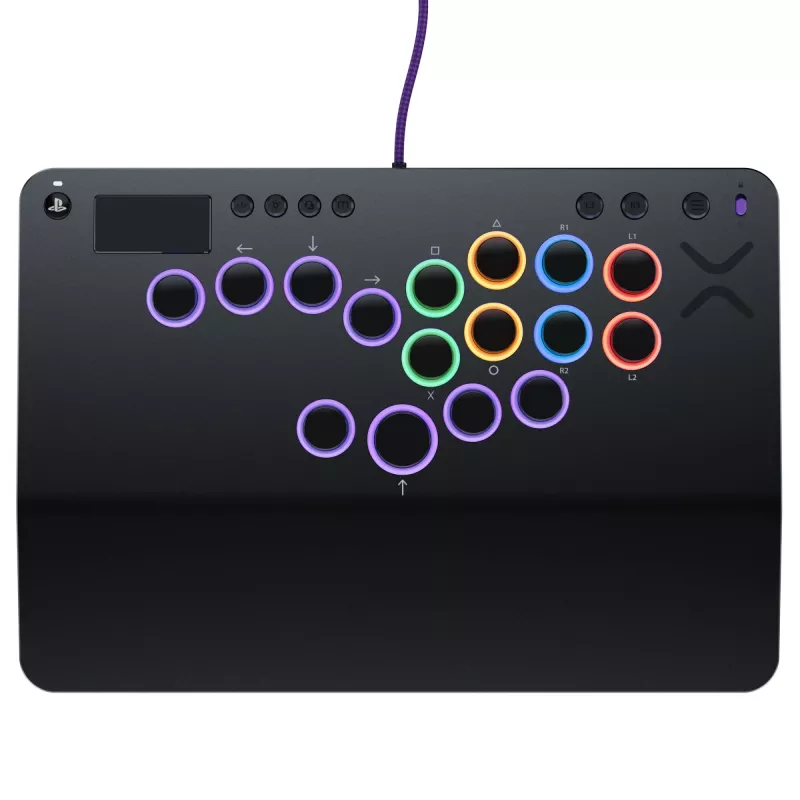 PDP Victrix Pro KO Leverless Fight Stick Grey USB Fightstick PC, PlayStation 4, PlayStation 5