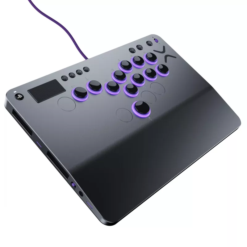 PDP Victrix Pro KO Leverless Fight Stick Grey USB Fightstick PC, PlayStation 4, PlayStation 5