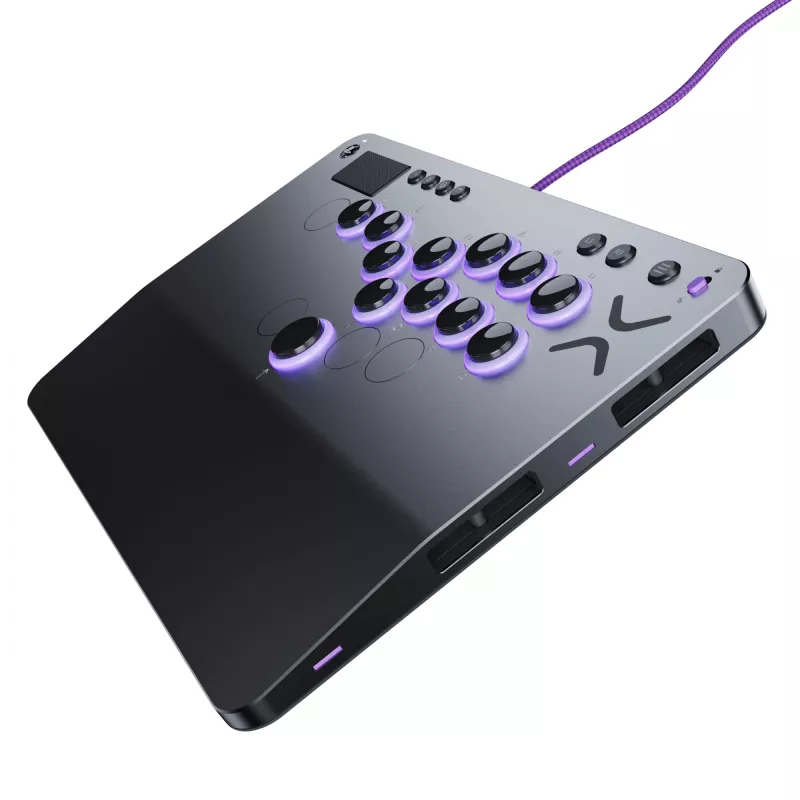 PDP Victrix Pro KO Leverless Fight Stick Grey USB Fightstick PC, PlayStation 4, PlayStation 5