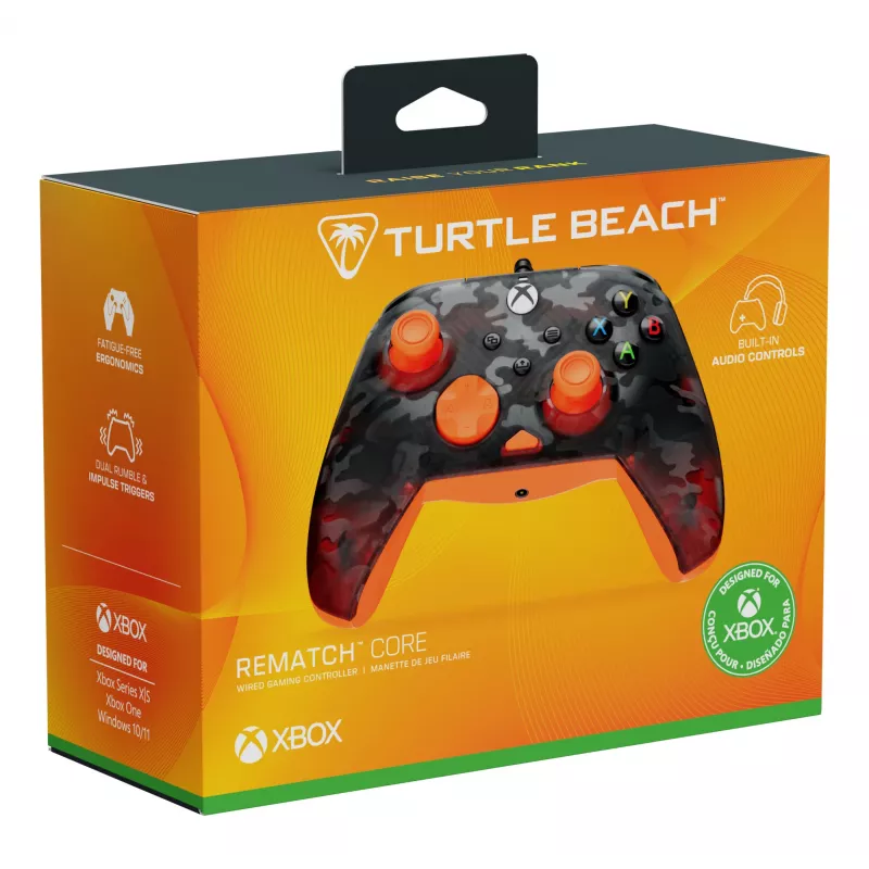 Gamepad Turtle Beach Rematch Core Black Grey Orange USB Wired