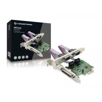 Conceptronic PCI Express Card 1-Port Parallel & 2-Port Serial