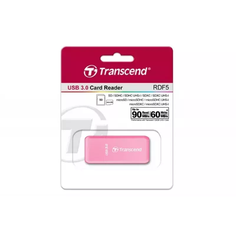 Card Reader Transcend RDF5 Pink