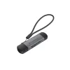 Conceptronic BIAN05G 2-in-1 USB 3.0 Dual Plug Card Reader, SD/MicroSD 3.0, UHS-I