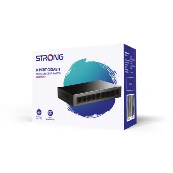 Strong SW8000M network switch Gigabit Ethernet 8 ports 16 Gbit/s