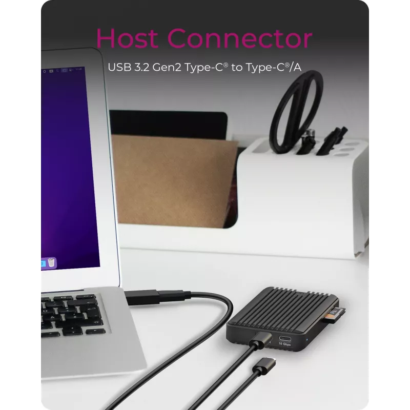 ICY BOX IB-CR601M-C31 SSD enclosure Black M.2