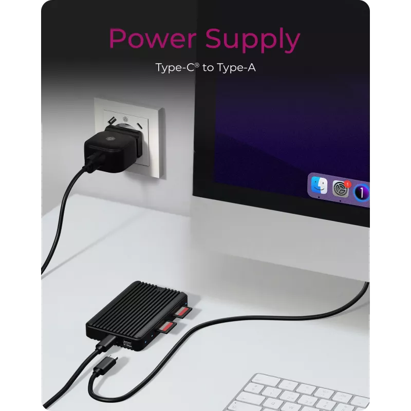 ICY BOX IB-CR602M-C31 SSD enclosure Black M.2