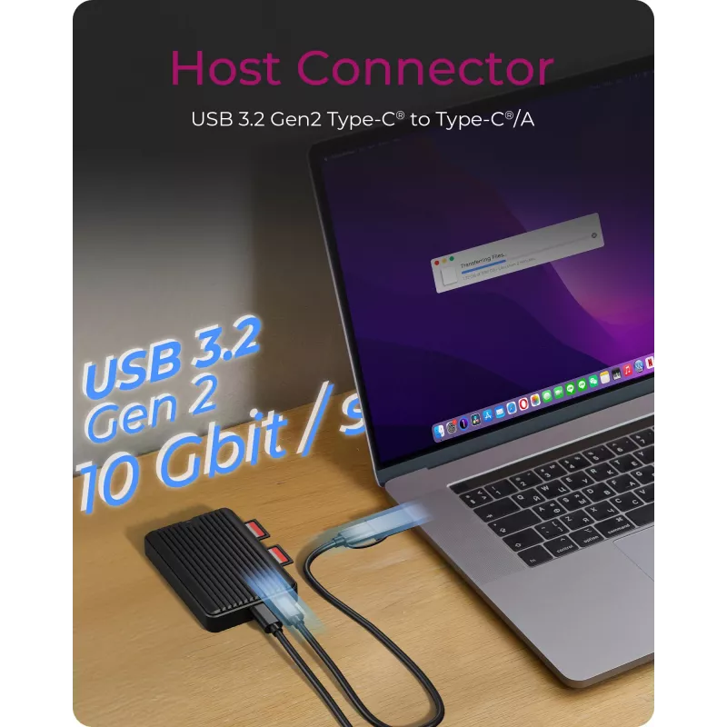 ICY BOX IB-CR602M-C31 SSD enclosure Black M.2