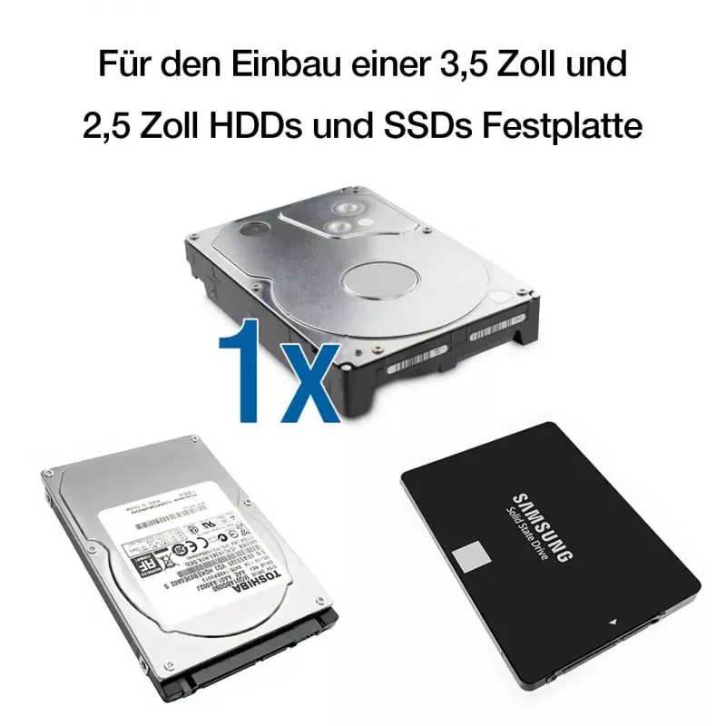 HDD enclosure Fantec DB-ALU31 Black 3.5 inch