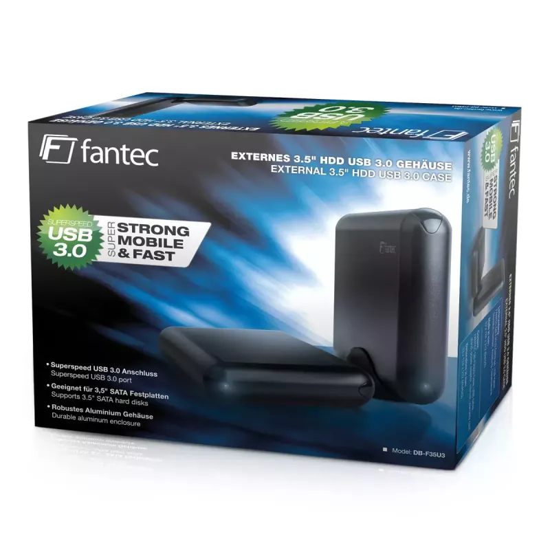 HDD enclosure Fantec DB-F35U3 Black 3.5 inch