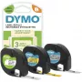 Label-making tape DYMO LetraTag assorted 3 pack