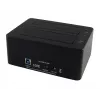 LC Power LC-DOCK-U3-HUB - HDD-Dockingstation mit Netzanzeige, 3-Port-USB-Hub, Ein/Aus-Schalter, Klon-Funktion Schächte: 2 - 2.5 / 3.5 gemeinsam genutz