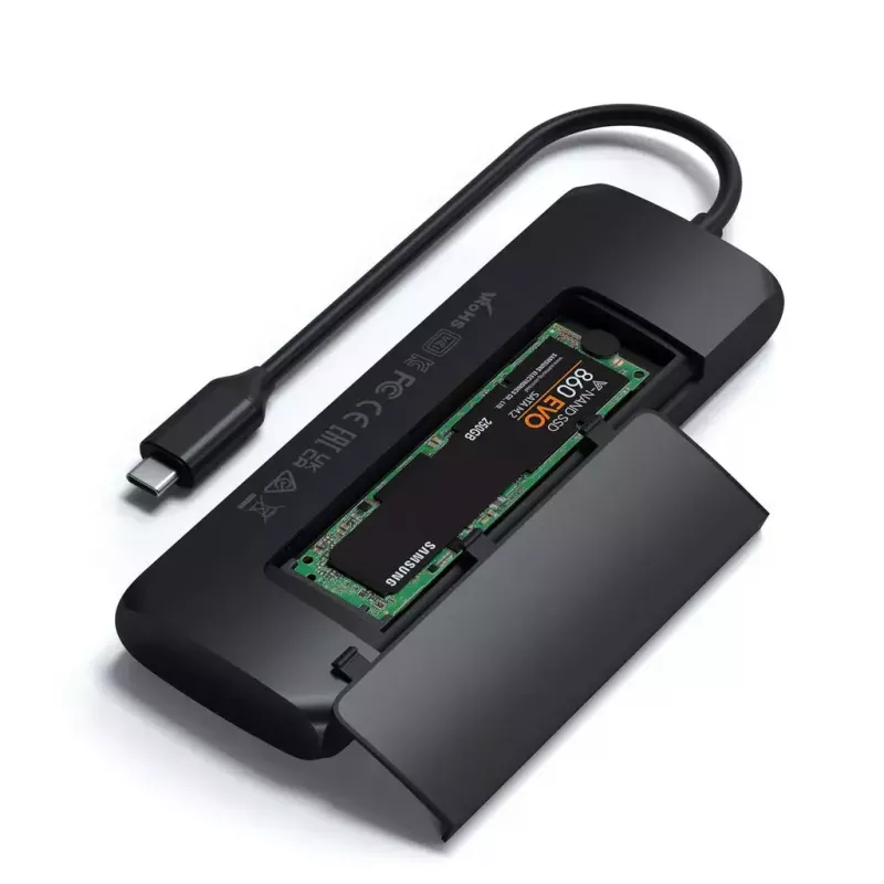 Laptop Dock Satechi ST-UCHSEK Wired USB 3.2 Gen 2 Type-A Black