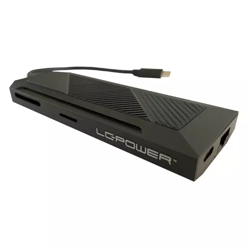 USB Hub LC-Power LC-HUB-C-MULTI-6-RGB Type-C 5000 Mbit/s Black