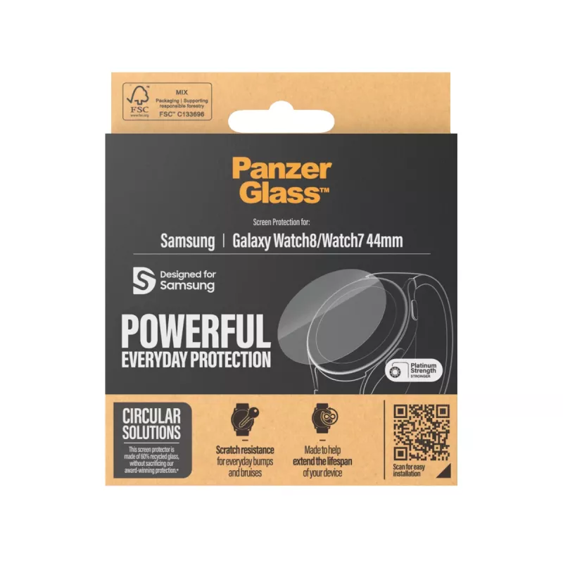 PanzerGlass ® Screen Protector Samsung Galaxy Watch8 | Watch7 44mm | Ultra-Wide Fit