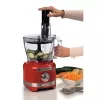 Ariete 1782 Gourmet Pro Moderna, Food processor, 3L Multi-mill, 2L Blender, 2 speeds + Pulse, Blade set + Stainless steel disc, Juicer accessory, Red