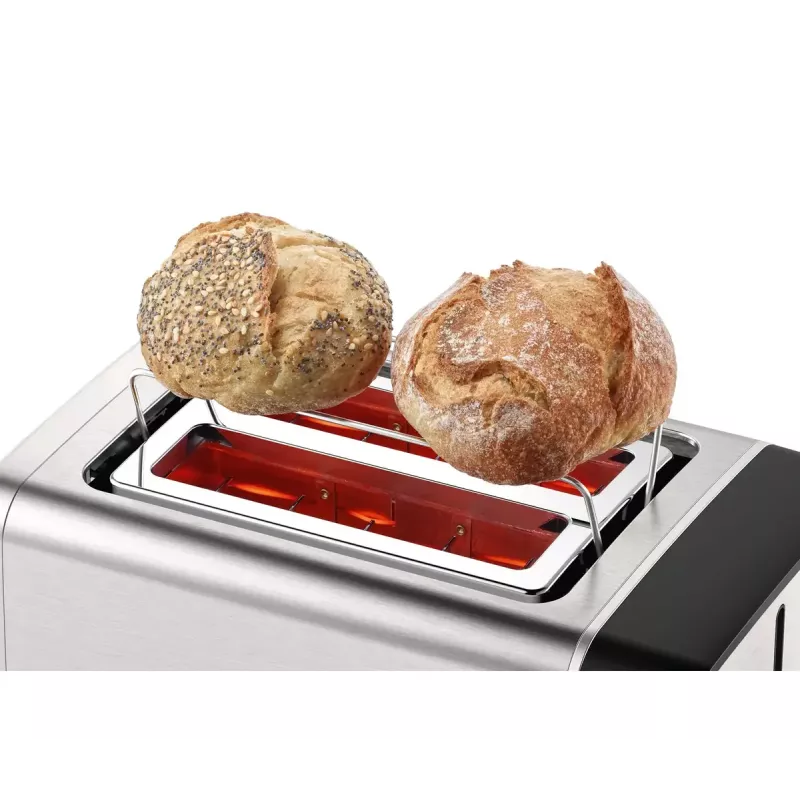 Bosch TAT5P420 toaster 2 slice(s) 970 W Black, Stainless steel