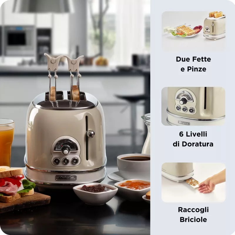 Ariete 0155/03 6 2 slice(s) 810 W Beige
