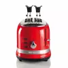 Ariete 149 Toaster with Tongs for 2 slices of bread - Automatic Ejection - Defrost - 6 Degrees of Browning - 800 Watt - Modern Line - Red