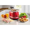 Ariete 149 Toaster with Tongs for 2 slices of bread - Automatic Ejection - Defrost - 6 Degrees of Browning - 800 Watt - Modern Line - Red