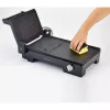 Ariete 1916 Multi Grill 3 in 1 - Electric Grill, Barbecue, Smooth and ribbed plate - 180 ° opening - Adjustable thermostat - 2400 Watt - Black