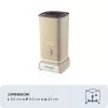 Ariete 2878 Vintage Milk Frother for Cappuccino, Tea, Hot and Cold Chocolate, Instant Drinks, 500 Watts, Pastel Light Beige Colour
