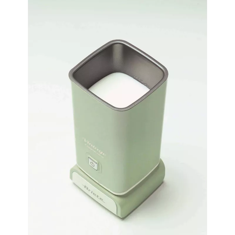 Ariete 2878 Vintage Milk Frother- Hot and cold milk frother - Cappuccino, chocolate, freeze-dried infusions - 500 Watt - Green