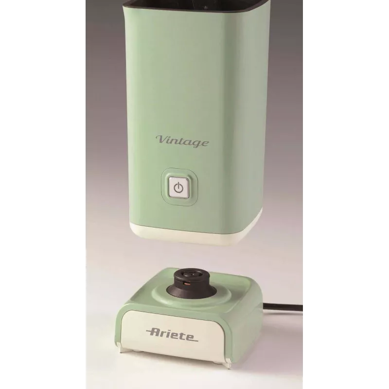 Ariete 2878 Vintage Milk Frother- Hot and cold milk frother - Cappuccino, chocolate, freeze-dried infusions - 500 Watt - Green