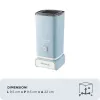 Ariete 2878 Vintage Milk Frother for Cappuccino, Tea, Hot and Cold Chocolate, Instant Drinks, 500 Watts, Pastel Light Blue Colour