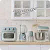 Ariete 2878 Vintage Milk Frother for Cappuccino, Tea, Hot and Cold Chocolate, Instant Drinks, 500 Watts, Pastel Light Blue Colour