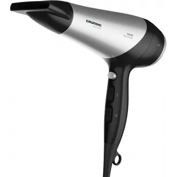 Grundig HD 6080 B hair dryer 2200 W Black, Silver