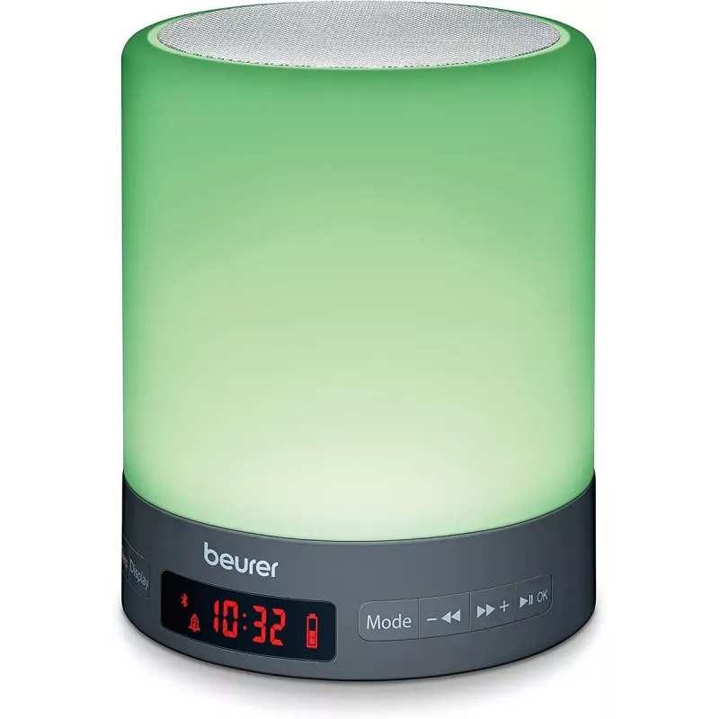 Plug-in night-light Beurer WL 50 — LED, white housing, blue/red/white light, AC and battery powered, 132 mm height