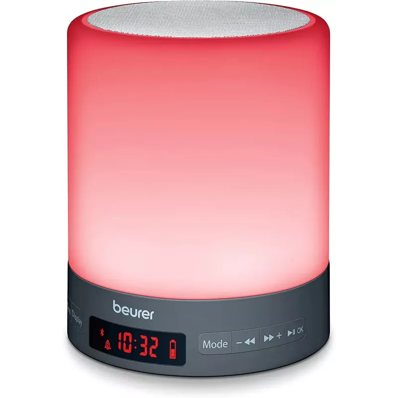 Plug-in night-light Beurer WL 50 — LED, white housing, blue/red/white light, AC and battery powered, 132 mm height