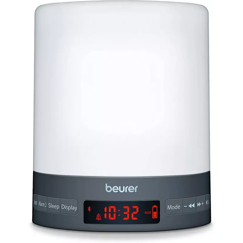 Plug-in night-light Beurer WL 50 — LED, white housing, blue/red/white light, AC and battery powered, 132 mm height