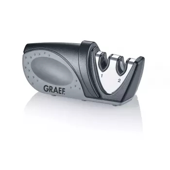 Pull Through Knife Sharpener Graef Piccolo Black Grey