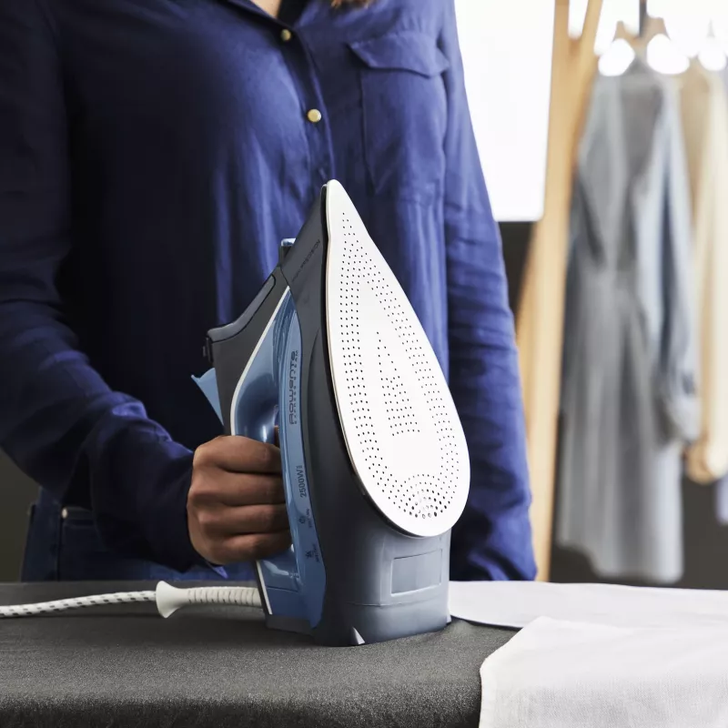Rowenta DW4308 Steam iron Microsteam 300 Laser soleplate 2500 W Blue, White